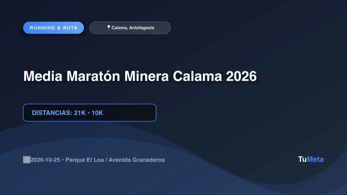 Media Maratón Minera Calama 2026