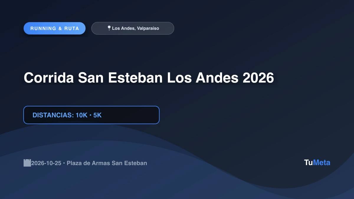 Corrida San Esteban Los Andes 2026