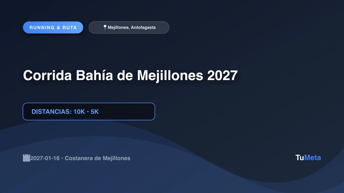 Imagen del evento Corrida Bahía de Mejillones 2027