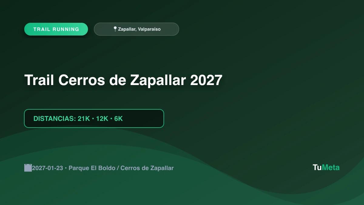 Imagen del evento Trail Cerros de Zapallar 2027
