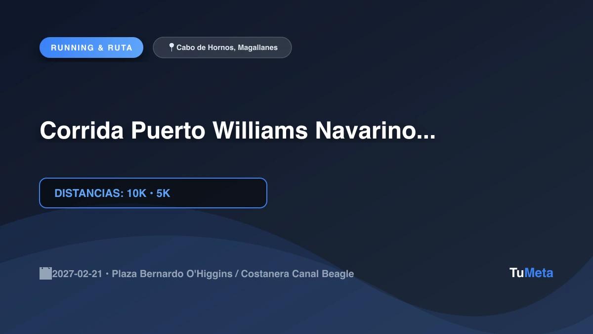 Imagen del evento Corrida Puerto Williams Navarino 2027