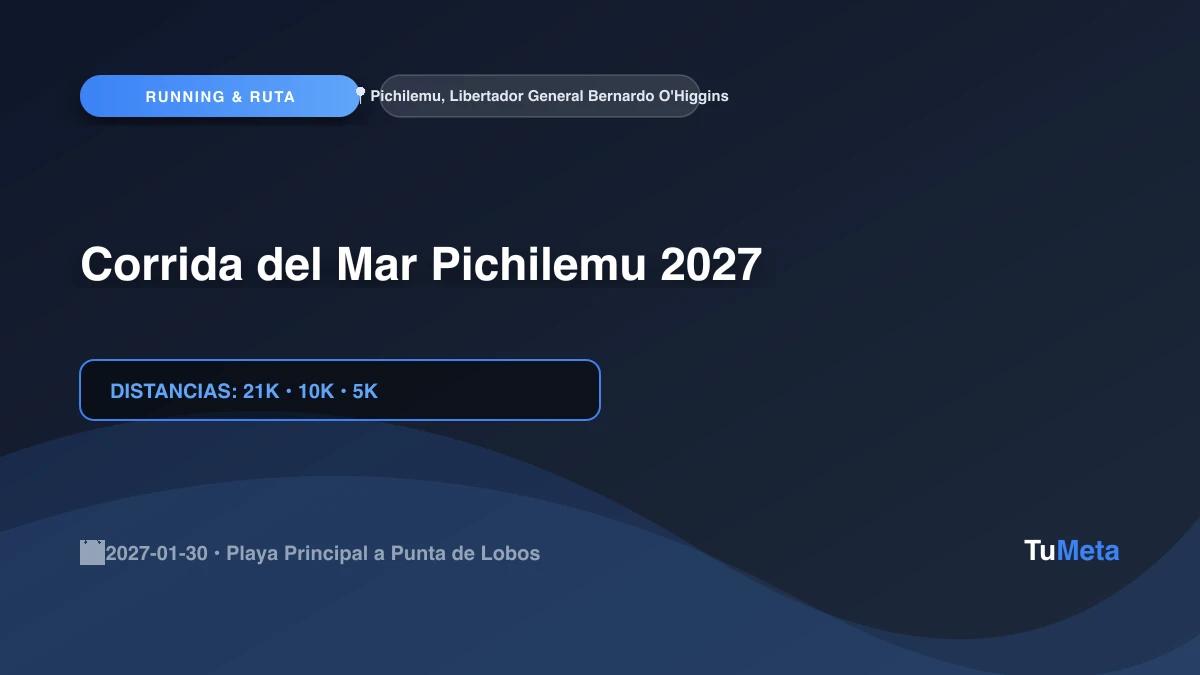 Imagen del evento Corrida del Mar Pichilemu 2027