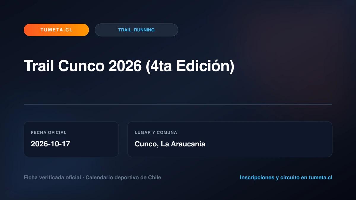 Trail Cunco 2026 (4ta Edición)