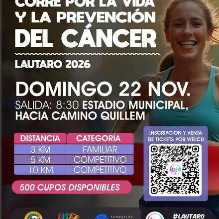 Imagen del evento Lautaro Corre por la Vida y la Prevención del Cáncer 2026
