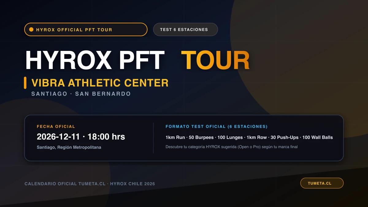 Imagen del evento HYROX PFT Tour Santiago · Vibra Athletic Center