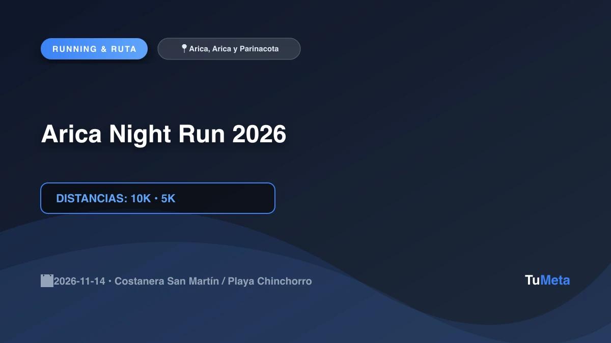 Imagen del evento Arica Night Run 2026