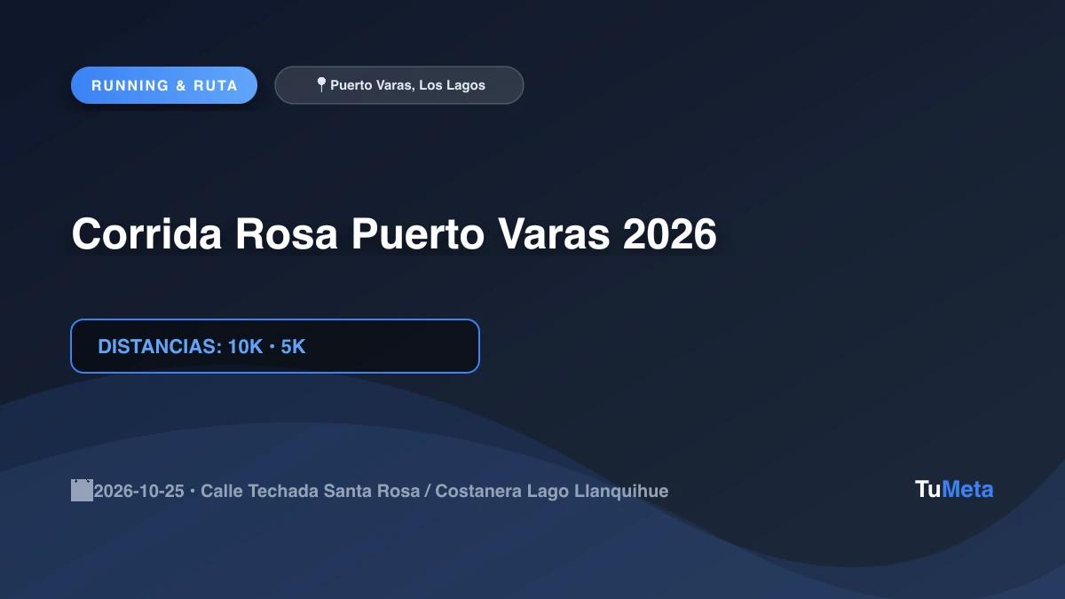 Imagen del evento Corrida Rosa Puerto Varas 2026
