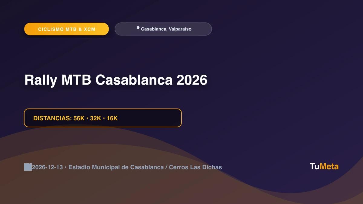 Imagen del evento Rally MTB Casablanca 2026