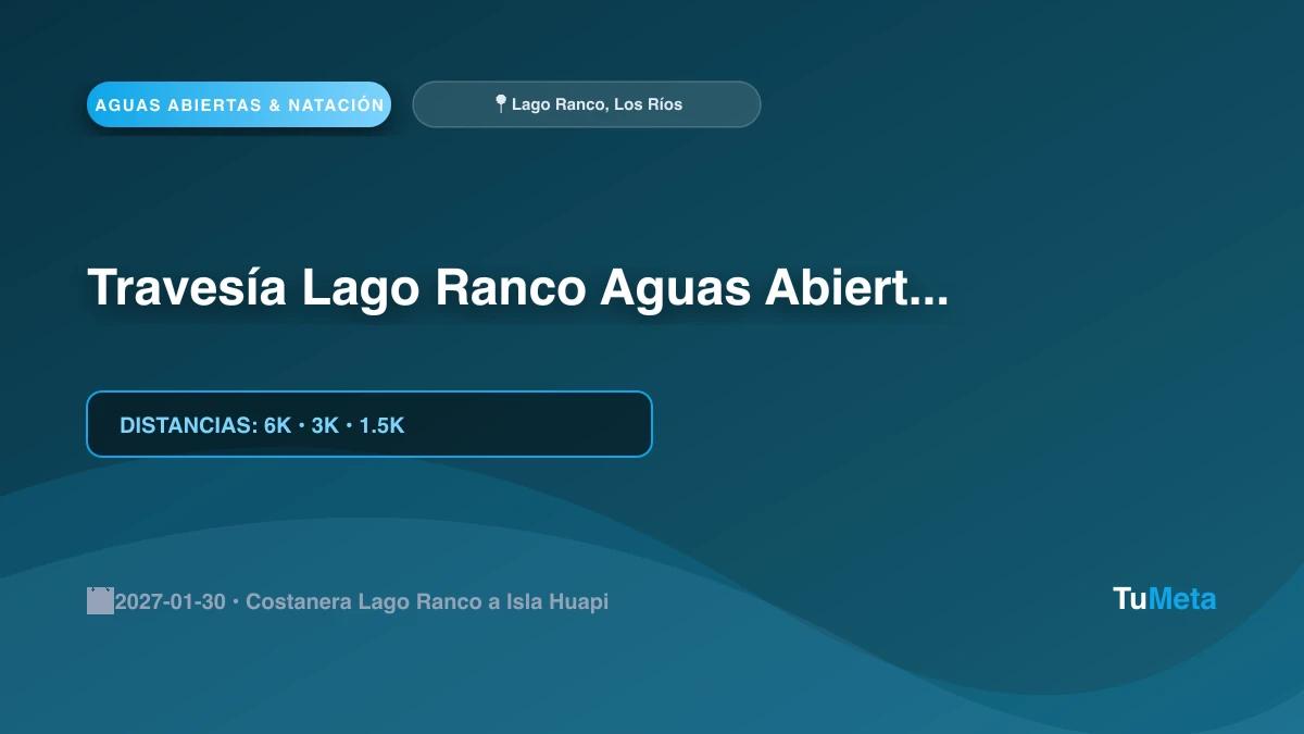 Imagen del evento Travesía Lago Ranco Aguas Abiertas 2027