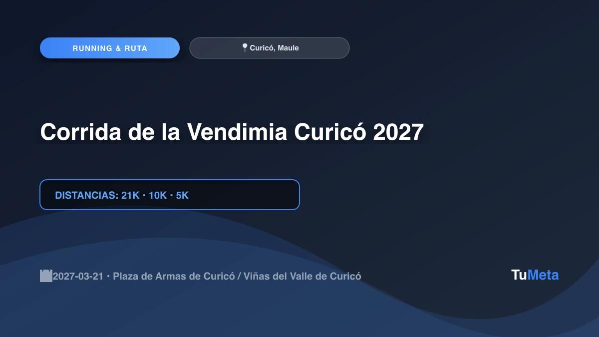 Imagen del evento Corrida de la Vendimia Curicó 2027