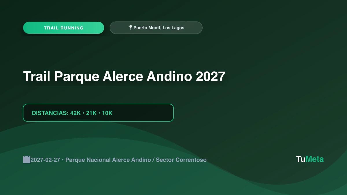 Imagen del evento Trail Parque Alerce Andino 2027