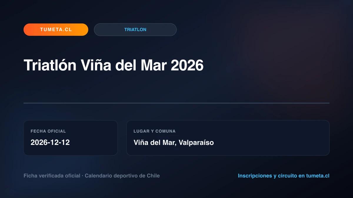 Imagen del evento Triatlón Viña del Mar 2026
